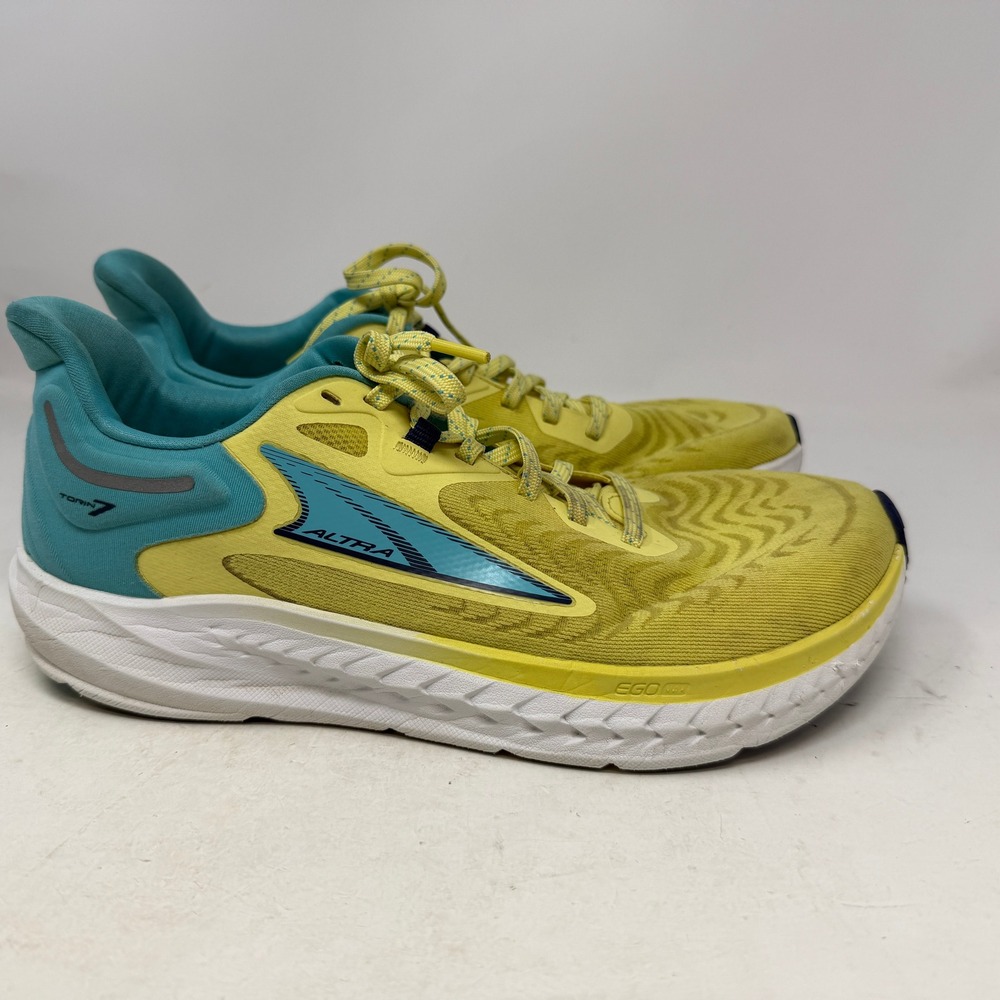 Altra Running Shoes Womens 9.5 Torin 7 Yellow Teal AL0A82CZ770 EUC